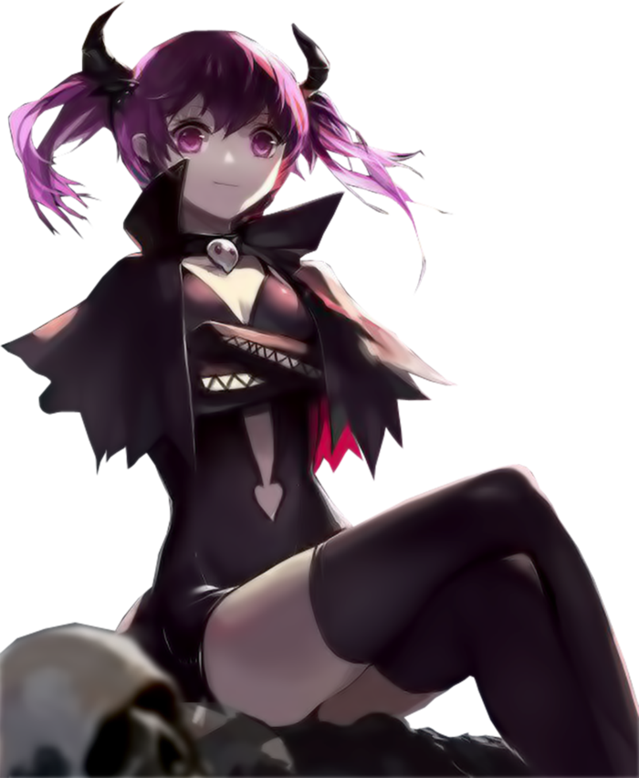 牛魔女孩素材卡通简笔素材