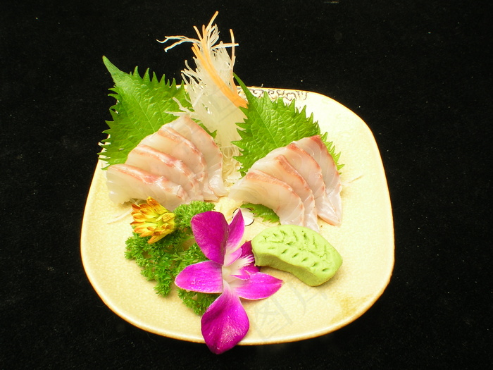  美国虹刺身 斑鱼 