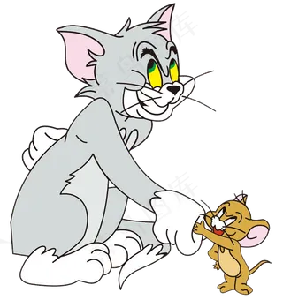 彩色动漫猫和老鼠图片