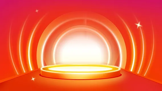 红色双十一氛围促销海报背景