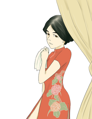 美女民国旗袍美人