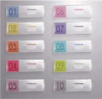 免抠多彩数字横幅