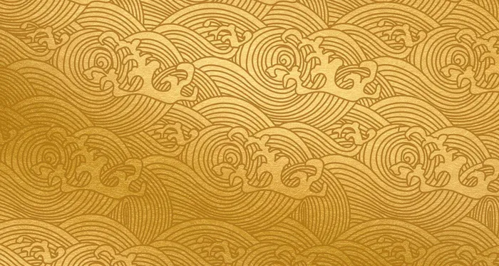 金色中式纹理背景