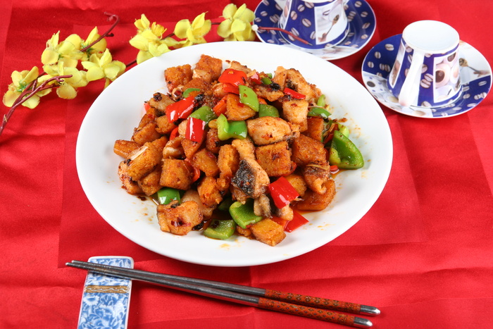 金饼鱼丁