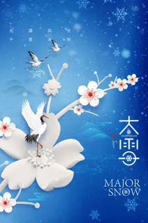 大雪节气海报