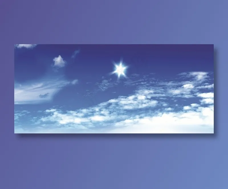 蓝天下的白云图片