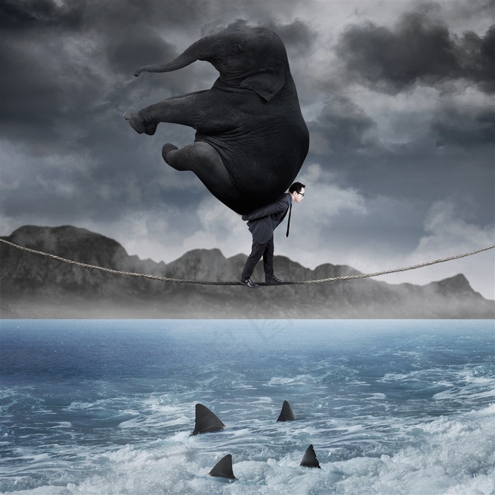 压力大的商务男人