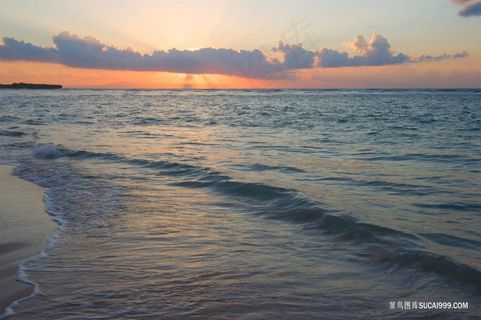 唯美海边日出夕阳壁纸