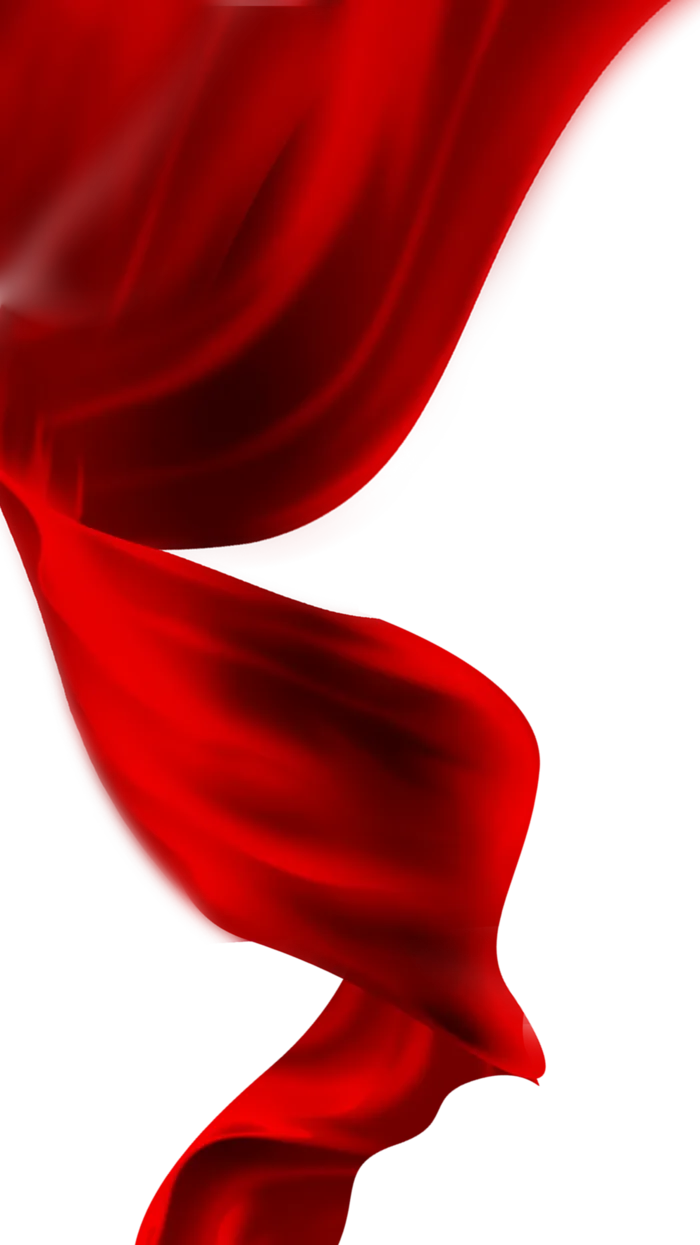 红色飘带免扣素材