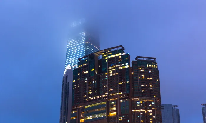 高清唯美城市夜景高楼大厦