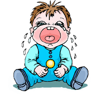 哭泣儿童卡通