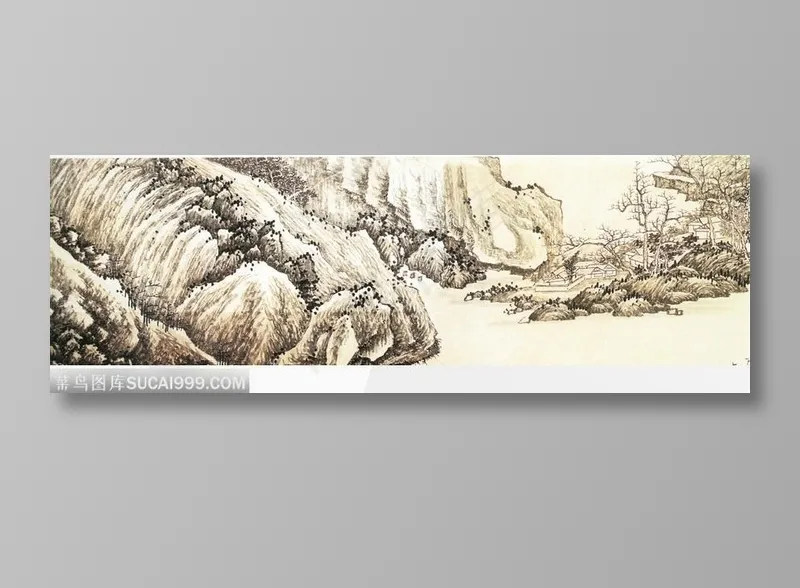 雄伟的山峰图