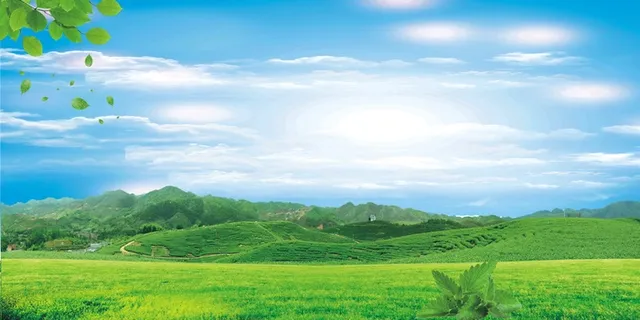 青山绿水背景图