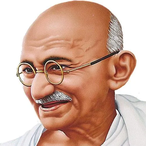圣雄甘地 PNG免抠(500x500)