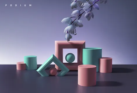 光影质感时尚电商产品场景分层背景