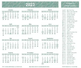 2023 年日历 PNG免抠