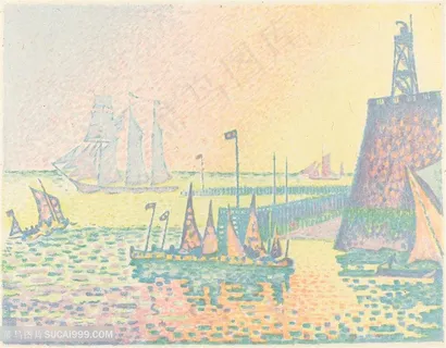 保罗 · 西尼亚克1898年风景画