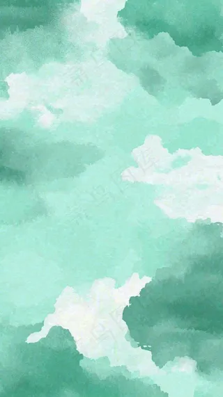 意境绿色水墨纹理背景