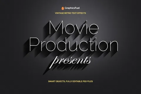 ps电影游戏文字特效（可编辑）