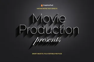 ps电影游戏文字特效（可编辑）