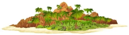 海滩 PNG免抠(600x165)