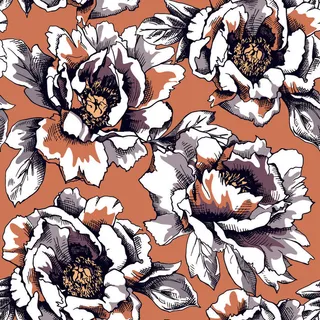 花卉唯美手绘花朵面料纹理手机壳布料面料印花服装矢量图案素材 花卉唯美手绘花朵面料纹理手机壳布料面料印花服装矢量图案素材