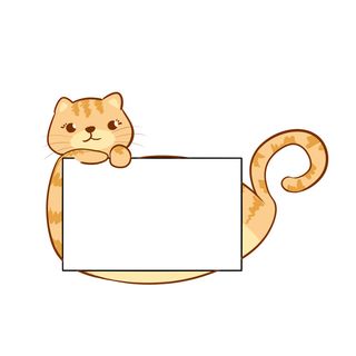 可爱动物边框卡通边框免抠