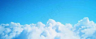 夏天蓝天白云天空