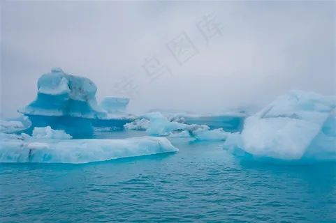 南极大海冰山风景 南极大海冰山风景