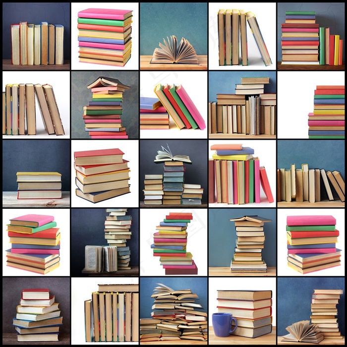 图书馆书架书籍大图