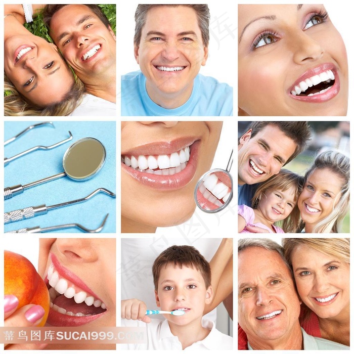 情侣合拍美白牙齿