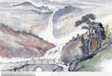 高山流水图 高山流水图