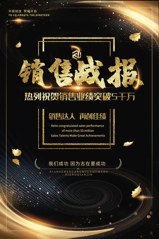 2022企业公司销售业绩年终大捷军令喜报PSD设计素材模板