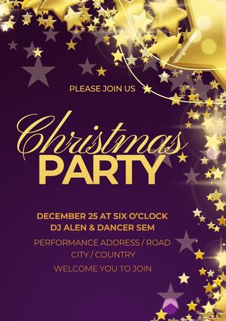 圣诞节圣诞树圣诞老人闪亮装饰电商促销折扣海报