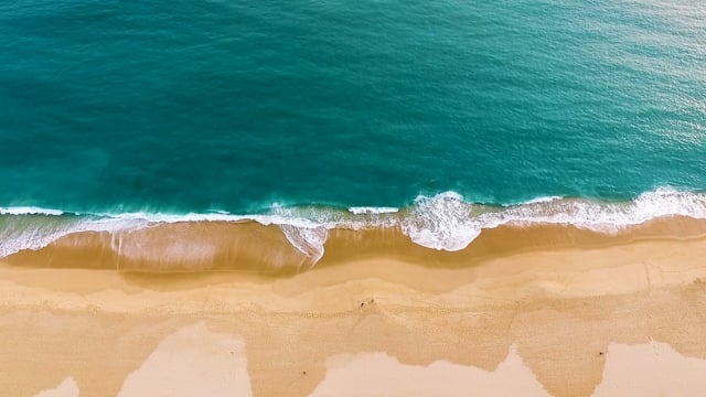 海洋, 蓝色的, 水, 波浪, 支撑