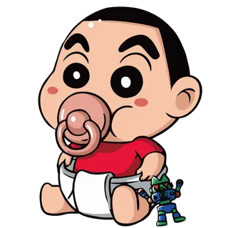 蜡笔小新可爱人物免扣素材