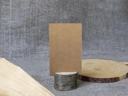 北欧风正面场景名片样机