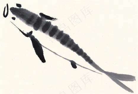 鱼虾蟹龟绘画美图素材