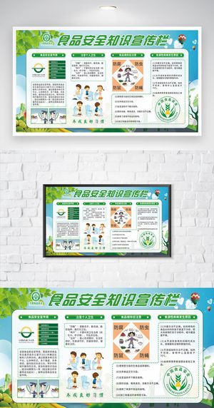 传统食品安全知识展板设计