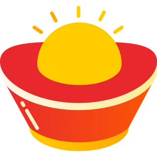 节日彩色元宝装饰元素