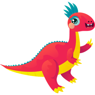 卡通恐龙生日宝宝宴派对素材恐龙派对免扣素材