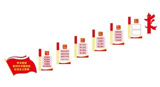 新时代中国特色*思想文化墙