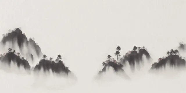 水墨山水背景2023-3-29-6