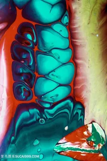 抽象水彩时尚艺术油画