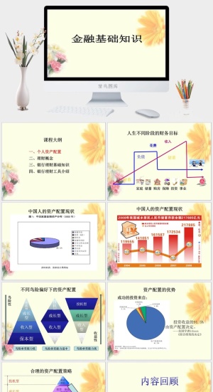 投资理财证券股票基础知识宣传PPT模板