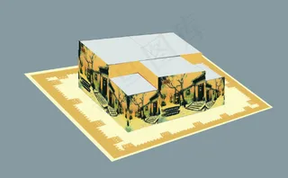 稻香村地堆效果成列黄色