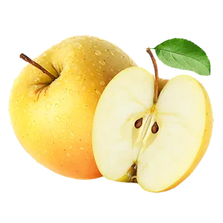 23黄元帅苹果 (1)水果超市商品白底图免抠实物摄影png格式图片透明底