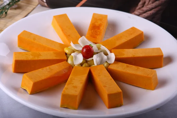 Z00074银杏蒸南瓜2