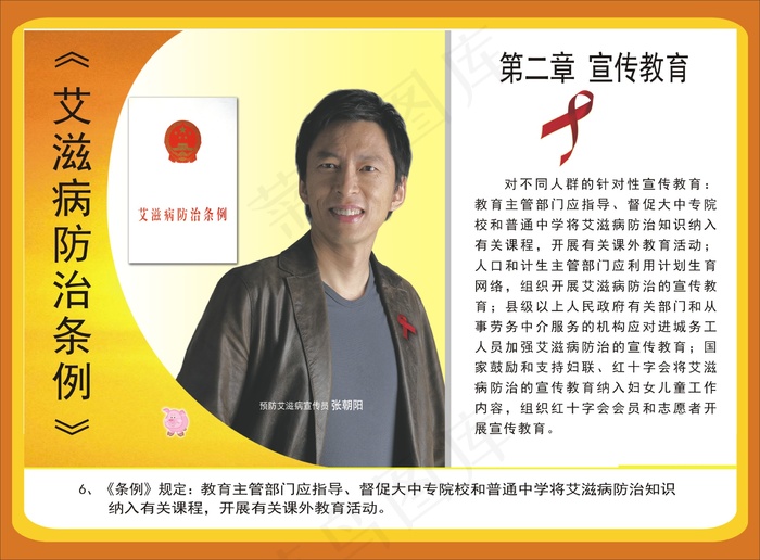 预防艾滋病挂图cdr矢量模版下载