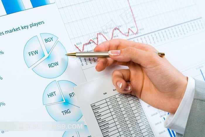 正在分析企业发展情况的商务男人